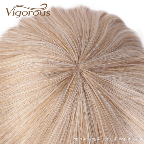 Heat Rrsistant Wholesale Suppliers Fiber Glueless Best Curly Wave Monofilament Color Machine Short Bob Synthetic Hair Wig